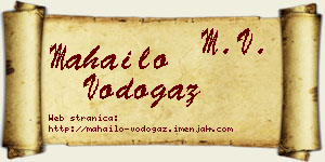 Mahailo Vodogaz vizit kartica